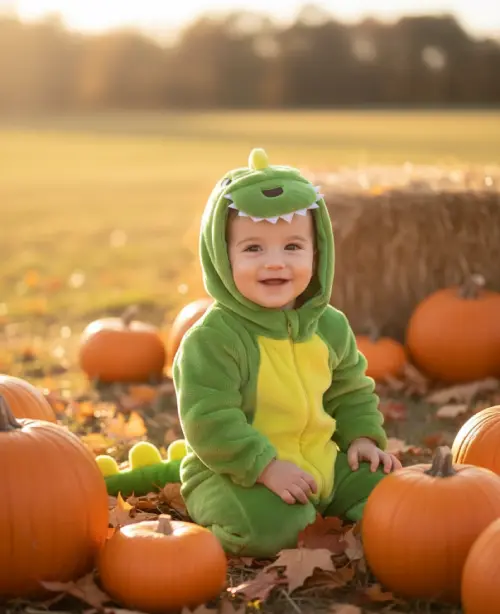 Green Dinosaur baby halloween costumes